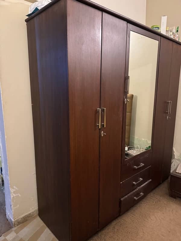 Chocolate Brown, High Quality Wood Cupboard with 3 sides 1