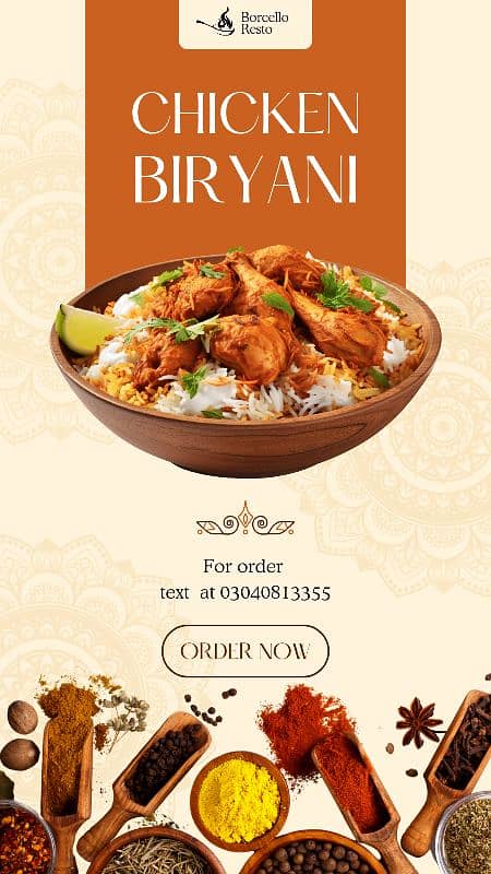 Mix Dum biryani with green chili raita in just 350 0