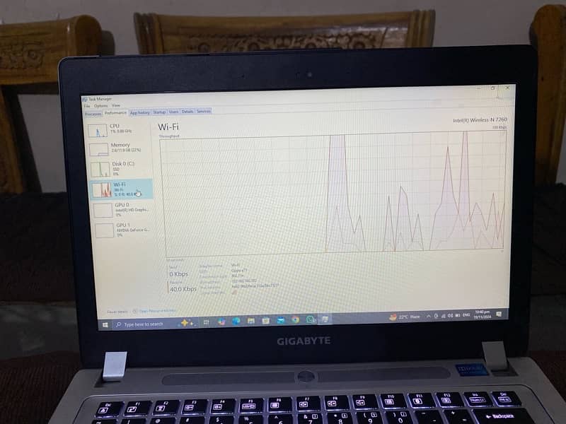 GIGABYTE laptop i7 4th generation 11