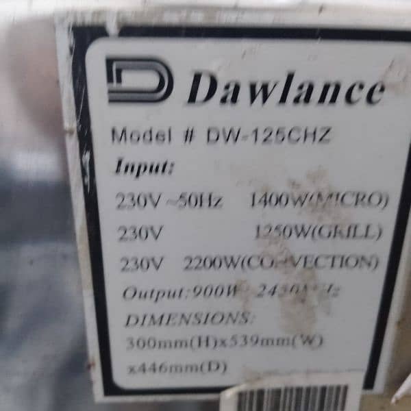 Dawlance Microwave Oven 3in1 Grill+Convection 6