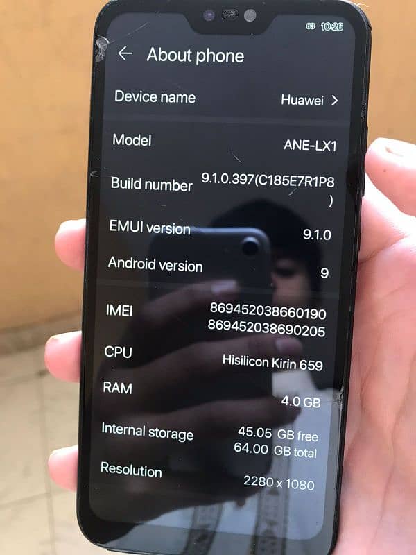 p20 lite 4/64gb pta approved dual sim exchange huawei nova 3e 10