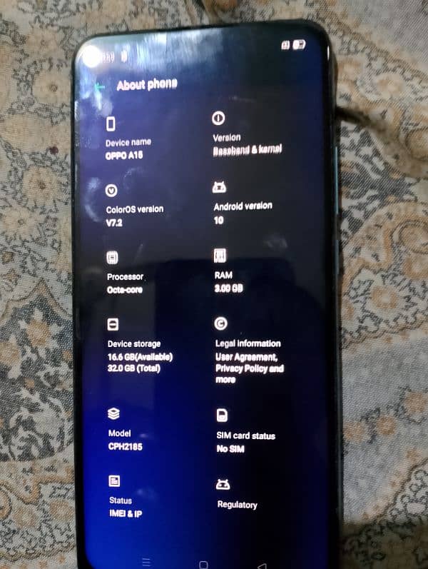 oppo A15   Ram3 Memory 32 0