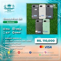 Cellarena GOOGLE PIXEL 8A DUAL SIM APPROVED