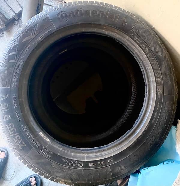 Continental used 4 tyres 215/55/16 93V for sale 1