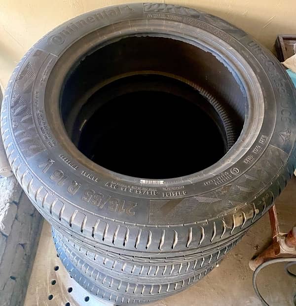 Continental used 4 tyres 215/55/16 93V for sale 2