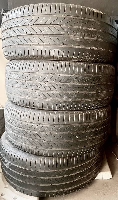 Continental used 4 tyres 215/55/16 93V for sale 4