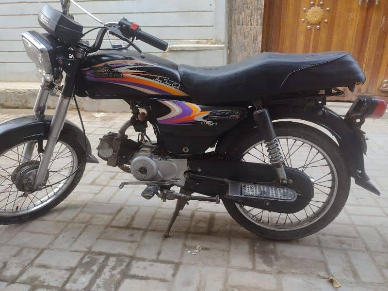 Super Star CD 70 2014 model Karachi number geniune condition Bike 70CC 1