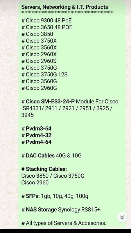 Servers, Networking & I. T. Products 8