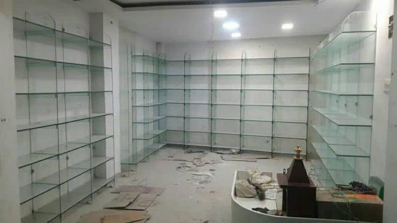 glass racks, shelves and pillars for sale 0