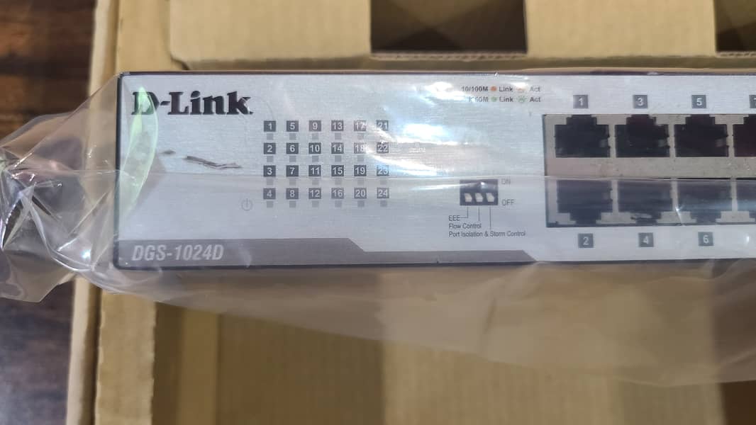 D-Link | Switches Gigabit Un-managed DesktopSwitch DGS-1024 | 24-Port 19