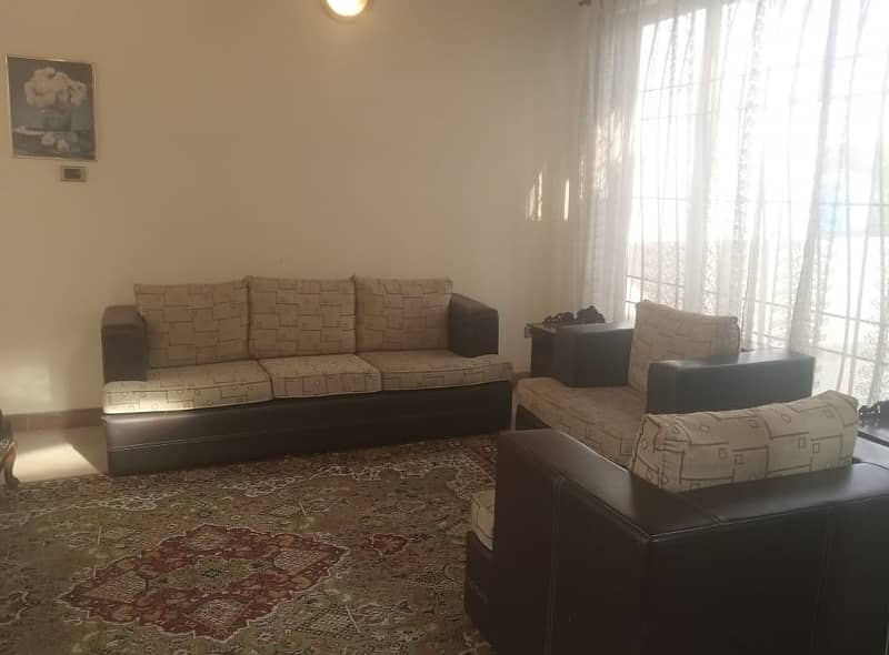 Semi Furnished 01 Kanal Beautiful Upper Portion Lower Portion Locked Available For Rent 0