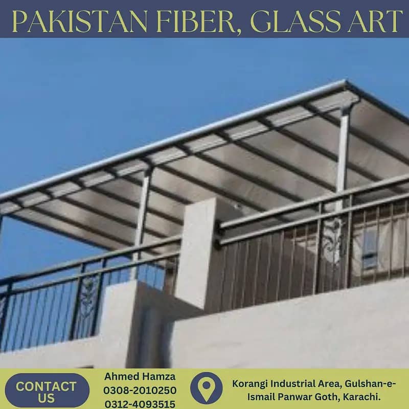 Fiber shades/ fiber glass sheets/ fiber glass window/ fiber steel work 1