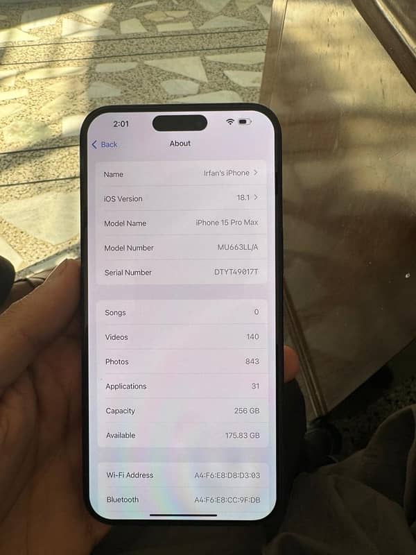 Iphone 15 Pro Max, 256 Non PTA, Black Titanium 4