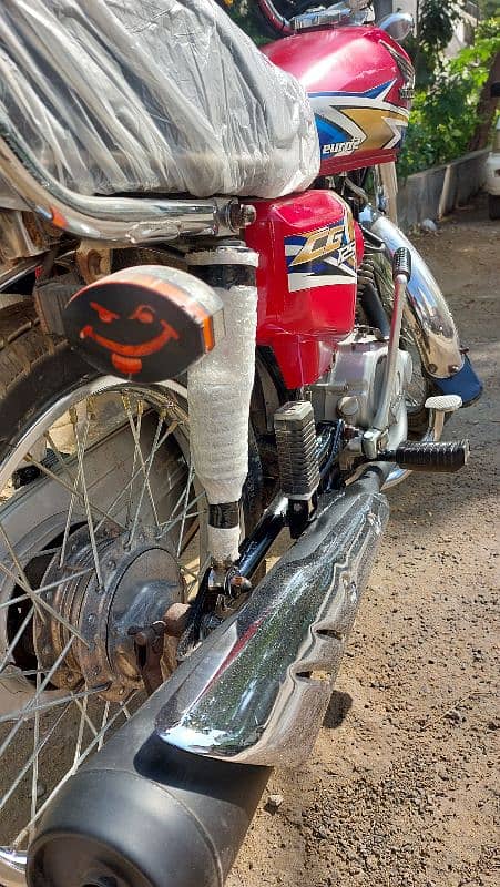 Honda 125 model 2020 karachi number 10by10 condition 4