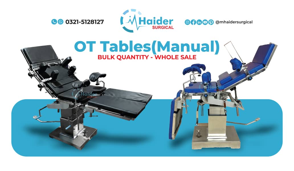 OT Tables Electric and Manual Bulk Quantity - Whole Sale 1