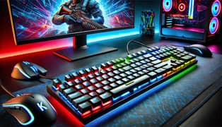 New RGB Gaming Mechanical Keyboard Red, Blue, Black, Brown Switches