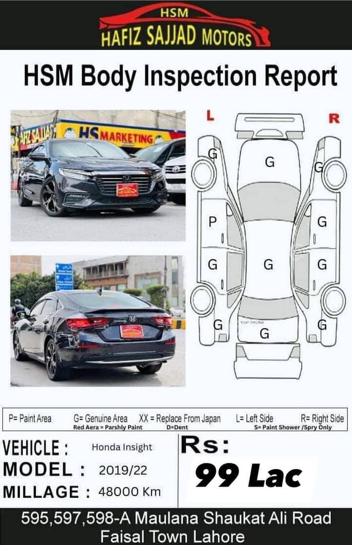 Honda Insight 2019 Model 2022 Registered 1