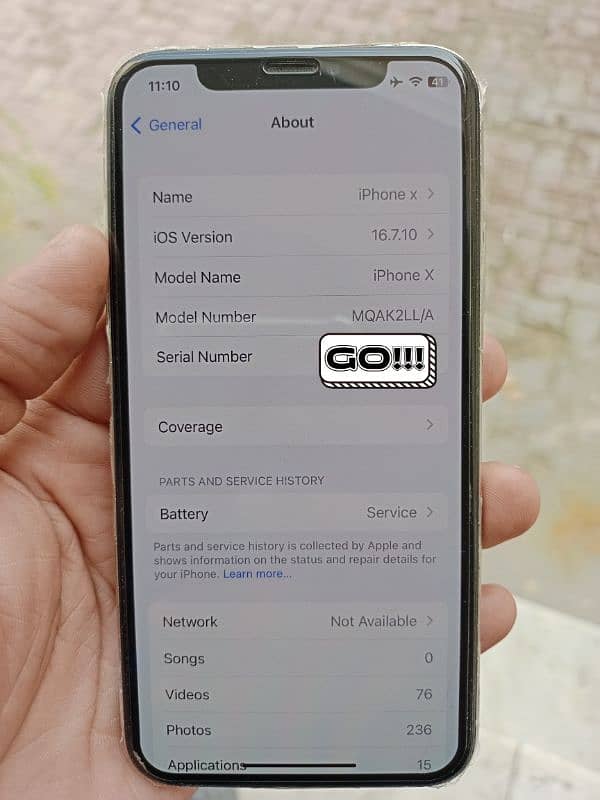 iphone X 64gp factory unlock condition 10 By 9 7