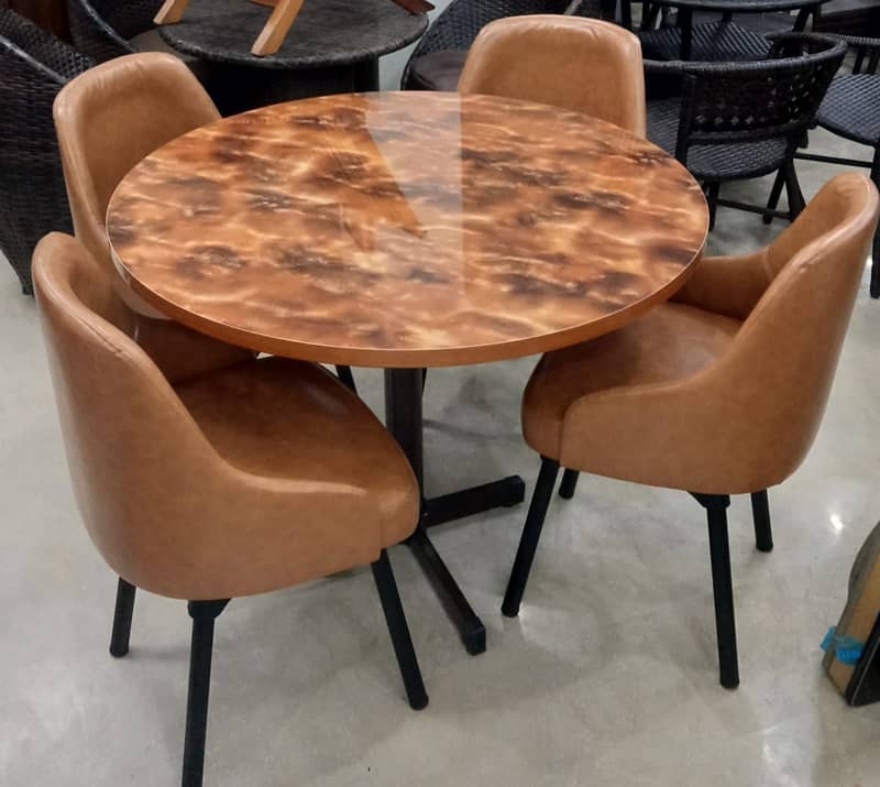 6 seater dining set/wooden chairs/glass top table/luxury dining 6