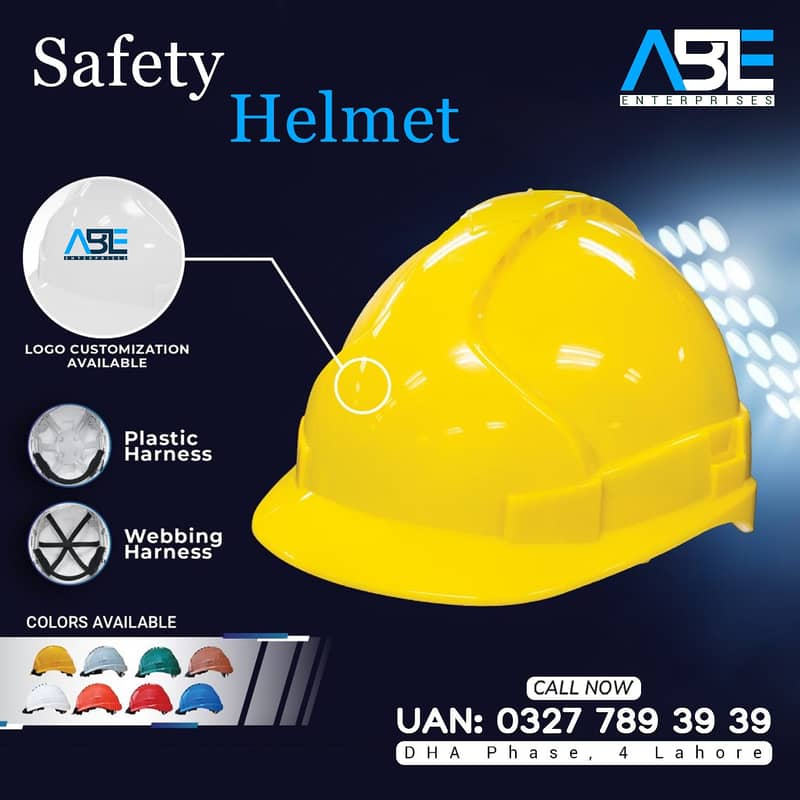 Safety Helmet Protection With NAME & LOGO Printing 0