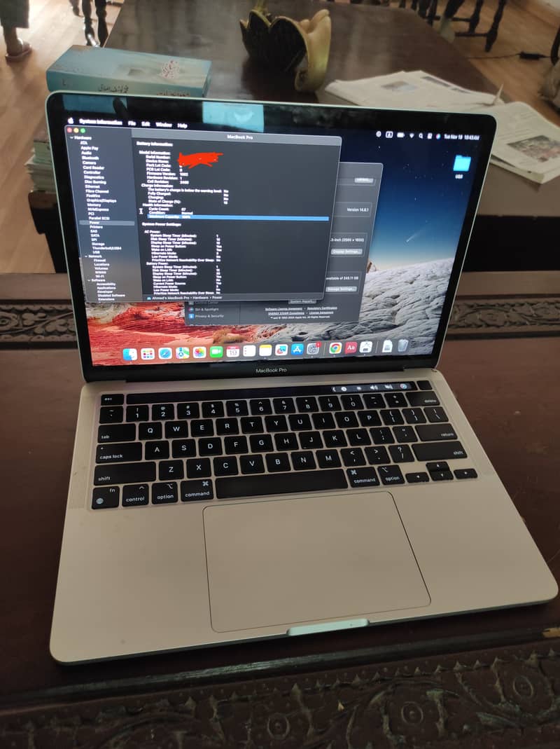 MacBook Pro M2 13.3 inch  (Sliver Colour) 8GB Ram, 256GB Storage 1