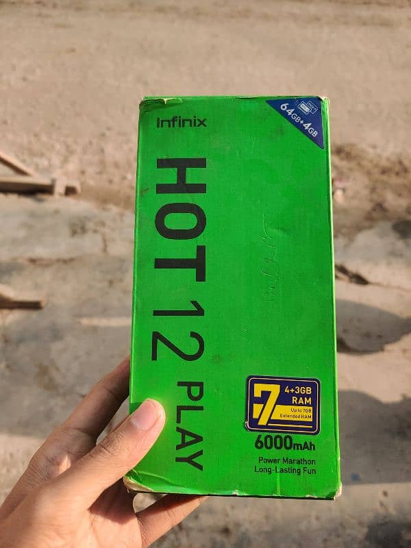 Hot 12 play complete box  03148543204 2