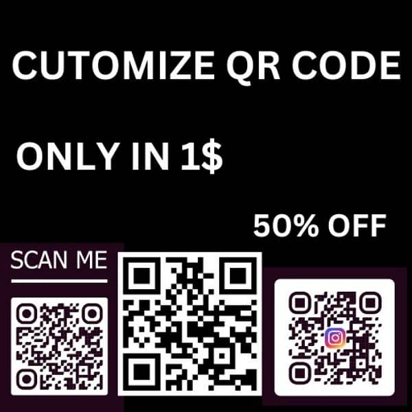 customize QR code available only in 0.18$ 0