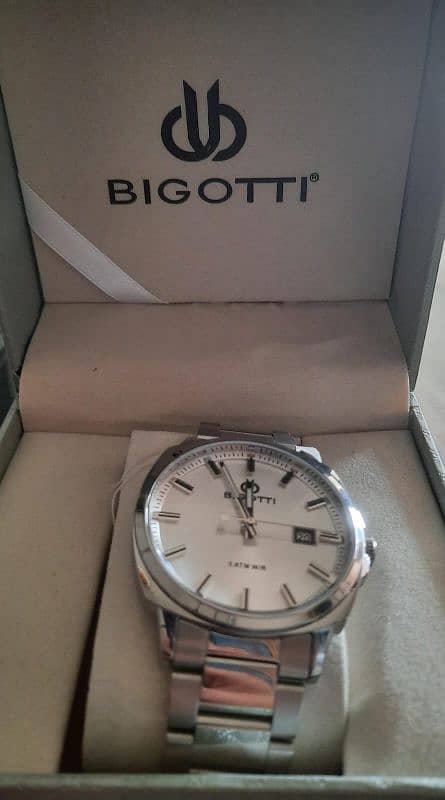 Bigotti Watch Brand New Argent Sale 3