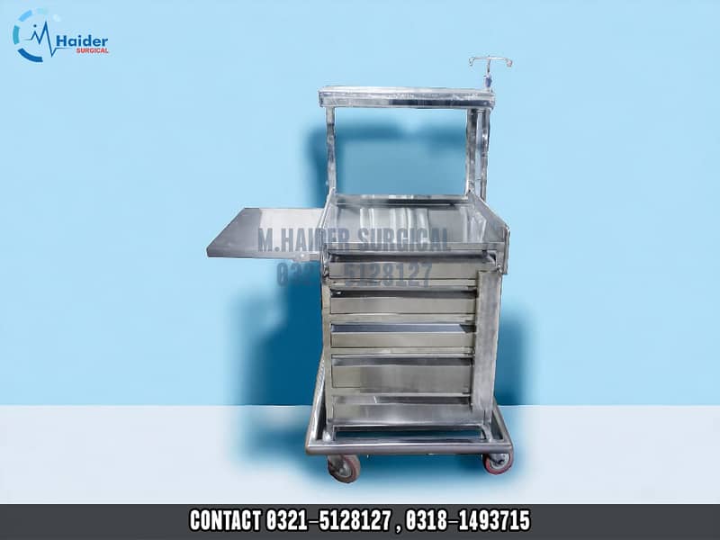 Emergency Crash & Medicine Trolley, Direct From Factory Sale 6