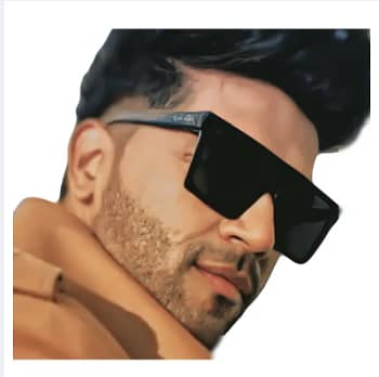 Full Black Guru Randhawa Oversize Square Sunglasses for Men 1