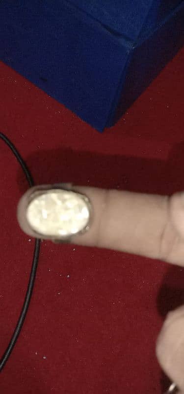 White stone natural ring 100# 0