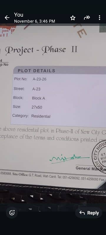 plot for urgent sale in new city A-block 0