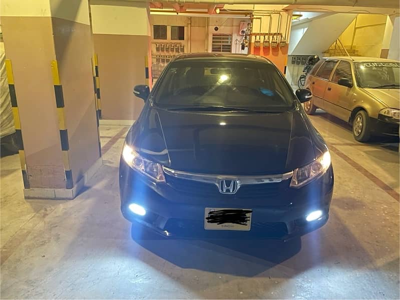 Honda Civic VTi Oriel Prosmatec 2015 Model for Urgent Sale Pearl Black 1