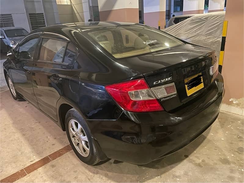 Honda Civic VTi Oriel Prosmatec 2015 Model for Urgent Sale Pearl Black 3