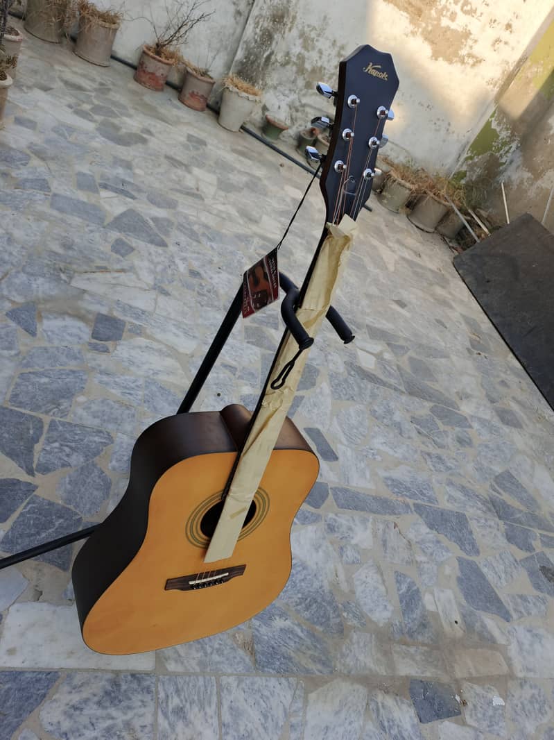 Brand New Acoustic Guitar With Bag And Picks 7