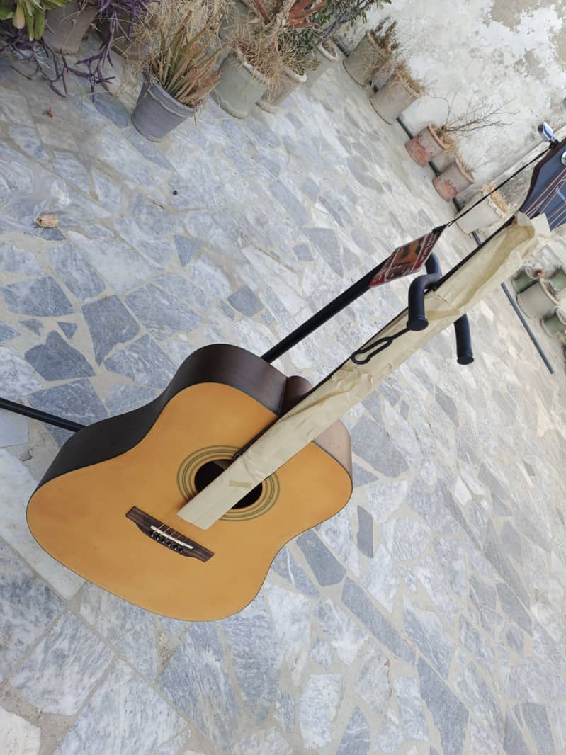 Brand New Acoustic Guitar With Bag And Picks 8