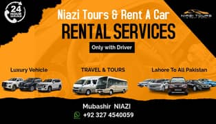 Niazi Tours & Rent A Car, Rent A Car, Self Drive, Car Without Driver