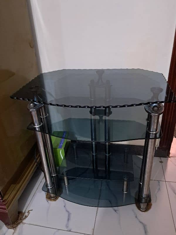 Glass tv rack (trolly) 0