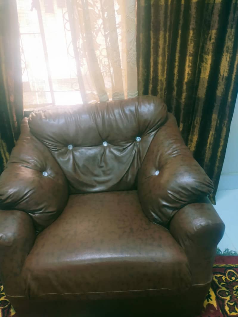 7 Seater Leather Sofa Set 2