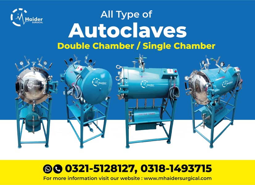 Autoclaves Double and Single Chamber Local Manufacture Whole Sale 0