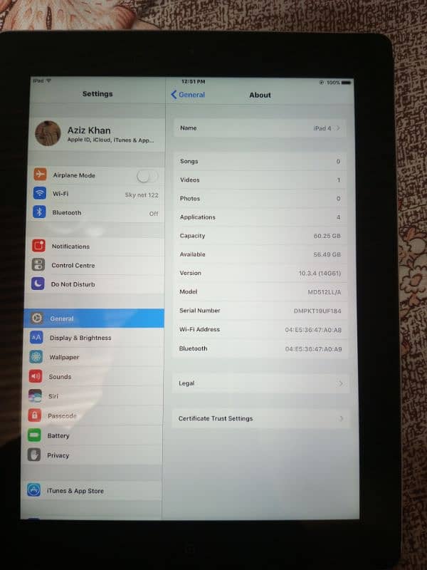 iPad 4 64gb All ok 0