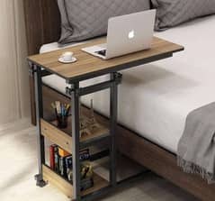 Adjustable and Moveable Side Table for Bed and Sofa