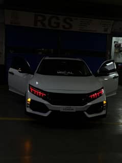 honda civic front rgb audi lights