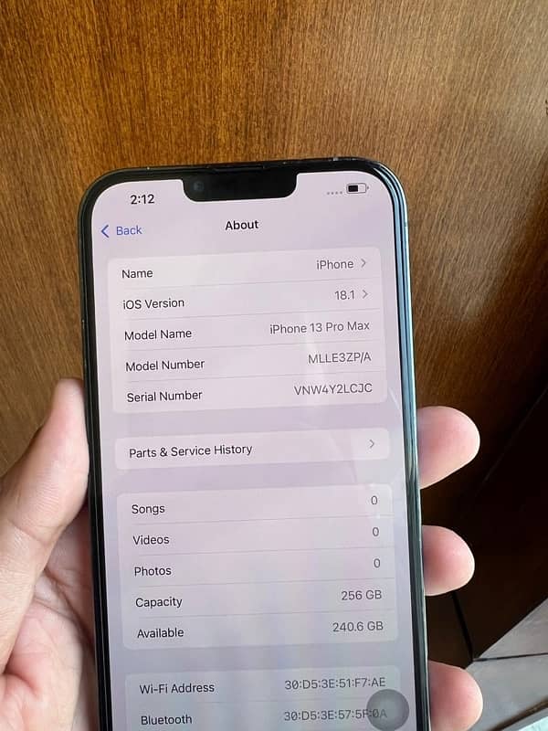 IPhone 13 Pro Max 256 gb PTA approved 0