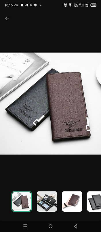 stylish men's leather  wallet 0