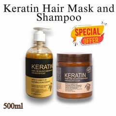 Revitalize Your Hair with 2 in 1 Hair Care deal -1×keratin Mask &