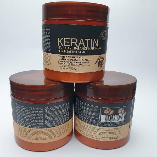 Revitalize Your Hair with 2 in 1 Hair Care deal -1×keratin Mask & 2