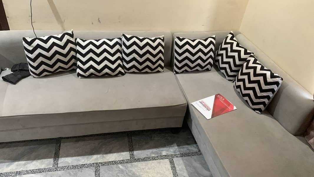 L shaped  sofa set 0