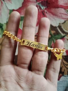 Hania named Golden Hand Bracelet for babies