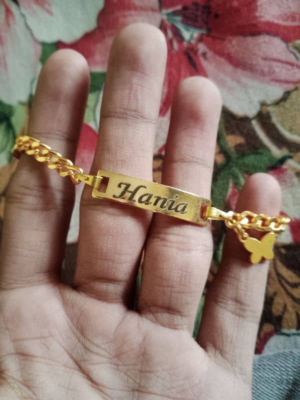 Hania named Golden Hand Bracelet for babies 0